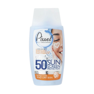 کرم ضدآفتاب بی‌رنگ پیکسل SPF50 مدل Sensitive